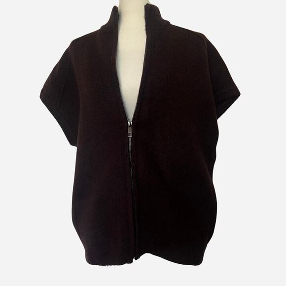 Zara Oversized Zip Up Sweater vest - Picture 1 of 6